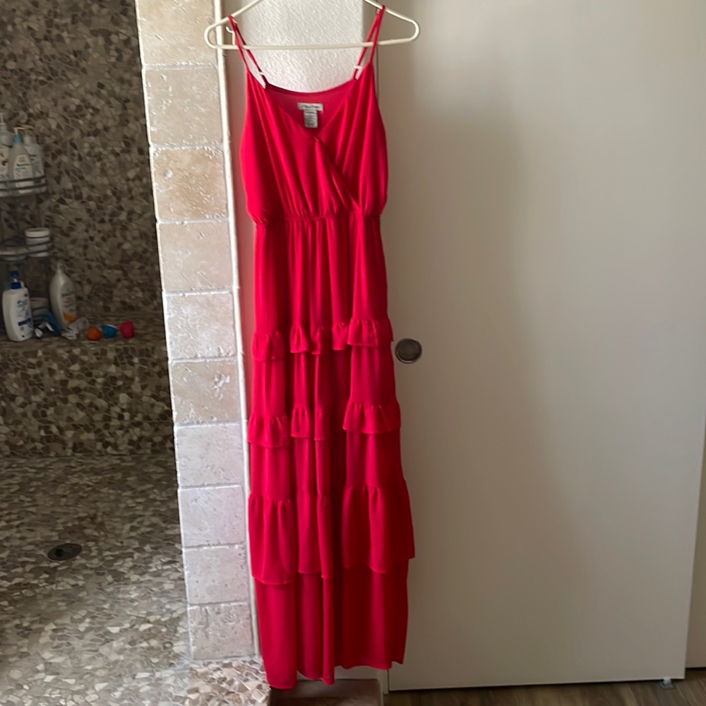 Red summer dress
